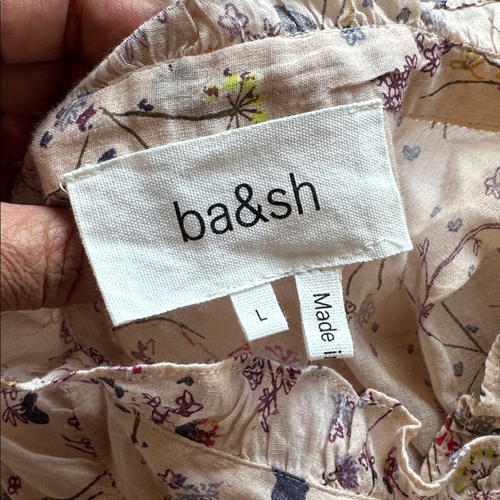 Ba&sh Beige Belle dress nude size 3 or US 8 cotton lined - Picture 11 of 15
